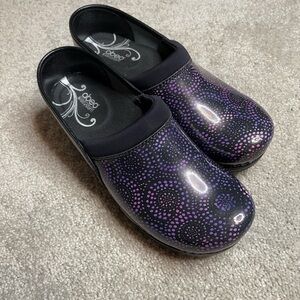 Abeo Ellie BIO System Women's Blue Black Work Professional Clogs, Sz. 7 N